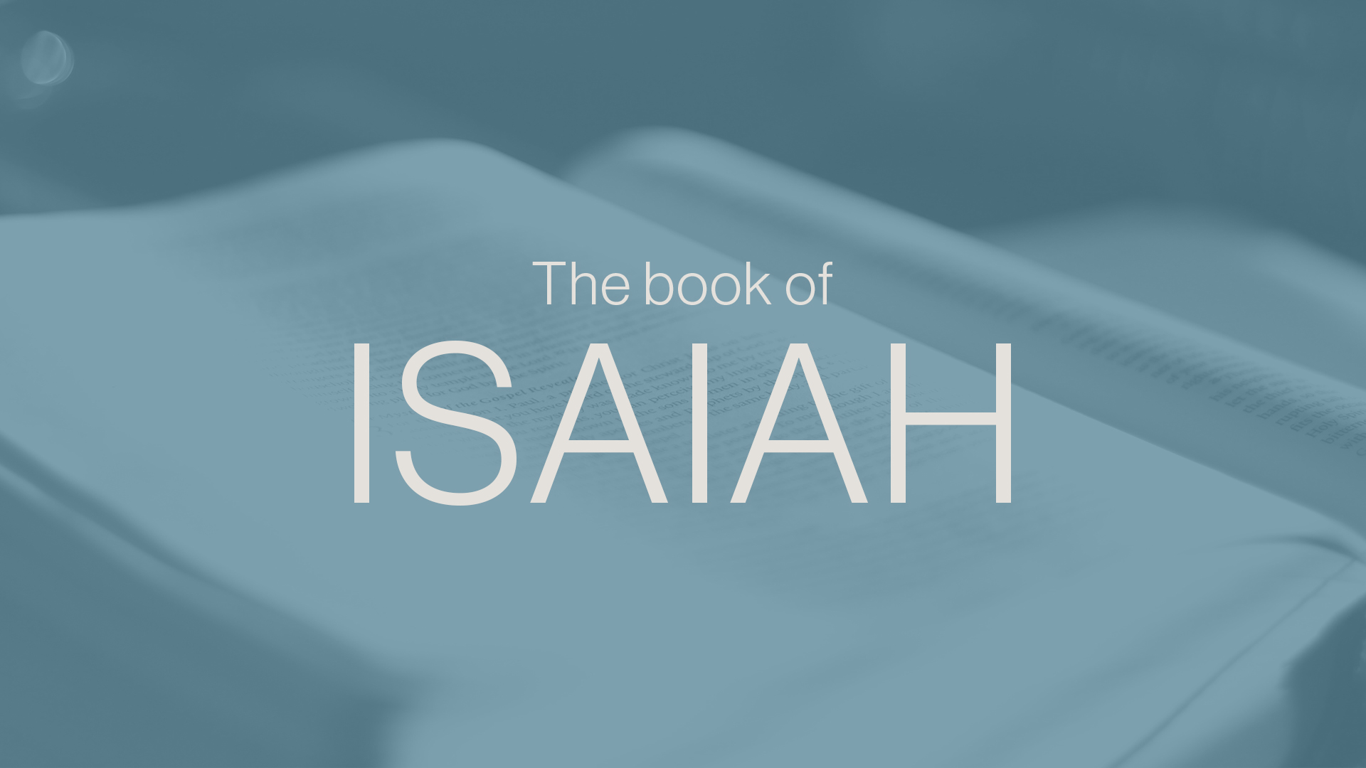The book of Isaiah