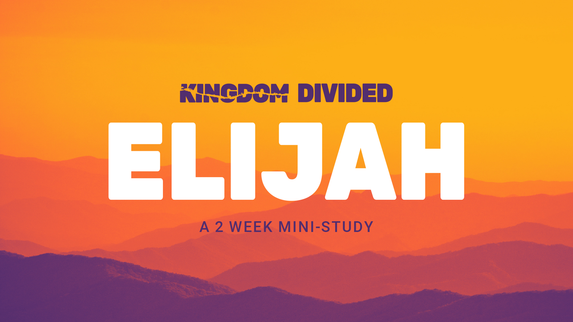 elijah bible study pdf